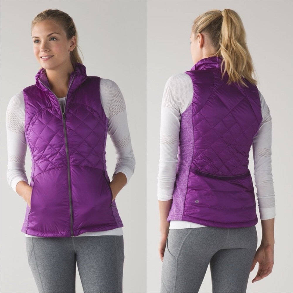 lululemon athletica Purple Quilted Packable Vest